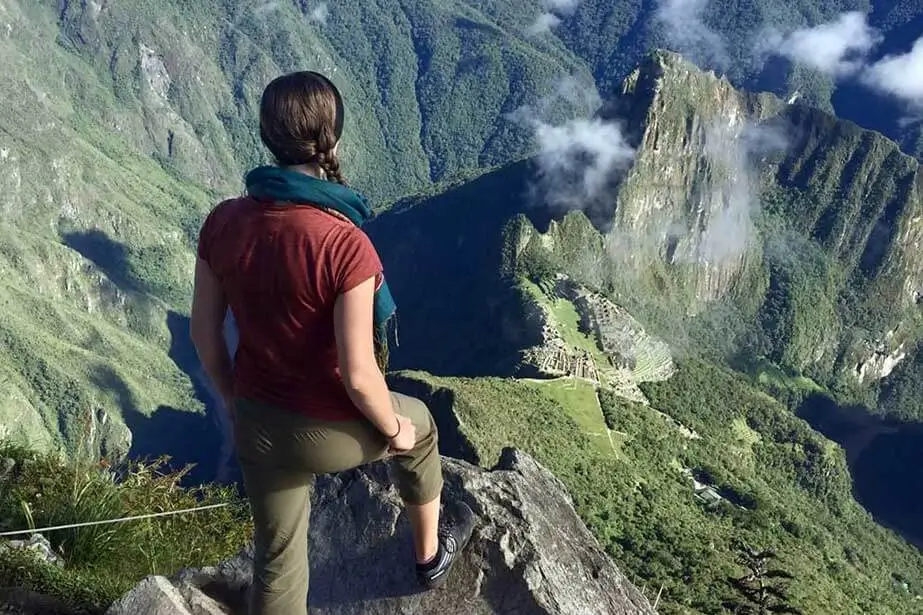 Machu Picchu citadel from Machu Picchu mountain